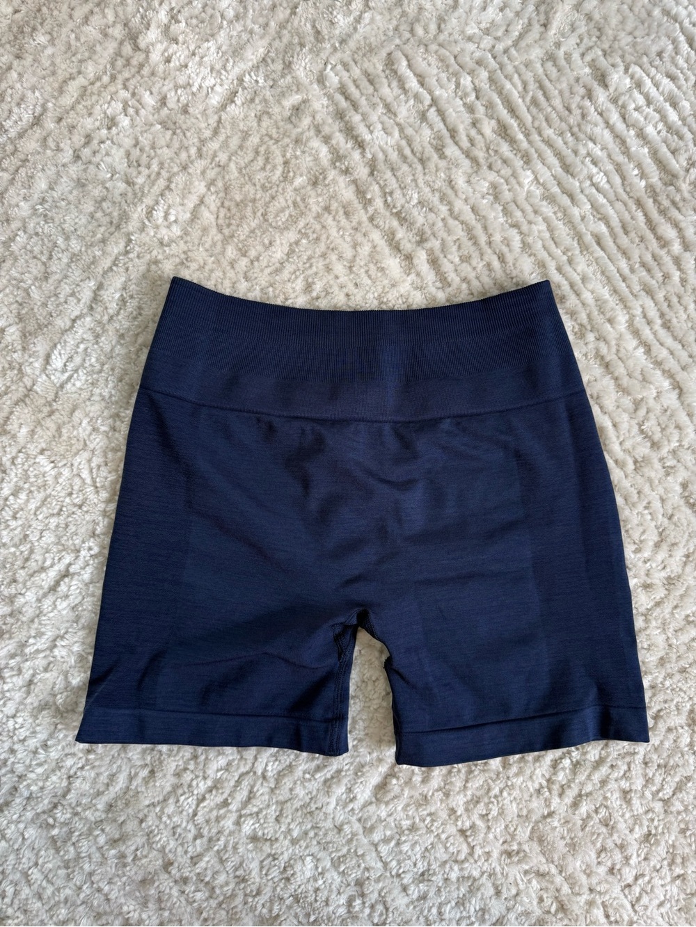 Women’s High-Waist Navy Seamless Bike Shorts